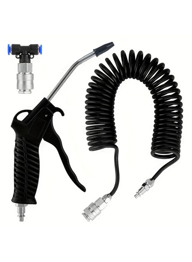 Plastic Dust Blowing Gun Kit With Flexible Hose Adjustable Nozzle For Truck Cab Cleaning - Image 3