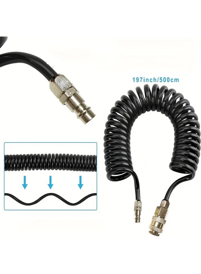 Plastic Dust Blowing Gun Kit With Flexible Hose Adjustable Nozzle For Truck Cab Cleaning - Image 5