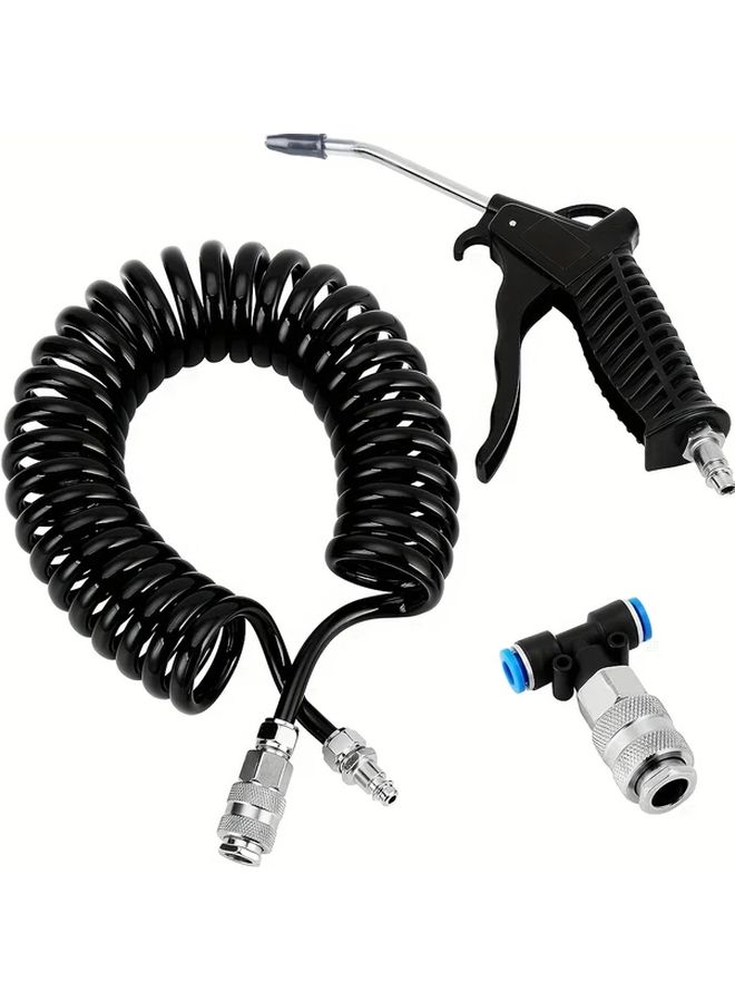 Plastic Dust Blowing Gun Kit With Flexible Hose Adjustable Nozzle For Truck Cab Cleaning - Image 2