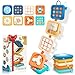 Toylfort Montessori Busy Board for 1 Year Old Airplane Toys for Babies 612 Months Sensory Fine Motor Skills Activity Cube Baby Travel Car Seat Toys for Toddler 13 - Image 3