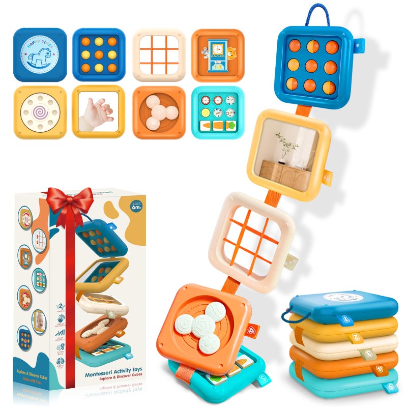 Toylfort Montessori Busy Board for 1 Year Old Airplane Toys for Babies 612 Months Sensory Fine Motor Skills Activity Cube Baby Travel Car Seat Toys for Toddler 13 - Image 2