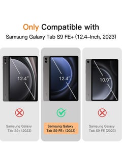 MIGOFAST Case for Samsung Galaxy Tab S9 FE+ 12.4-Inch with S Pen Holder, Soft TPU Tri-Fold Stand Protective Tablet Cover, Support S Pen Charging, Auto Wake Sleep  - Image 5