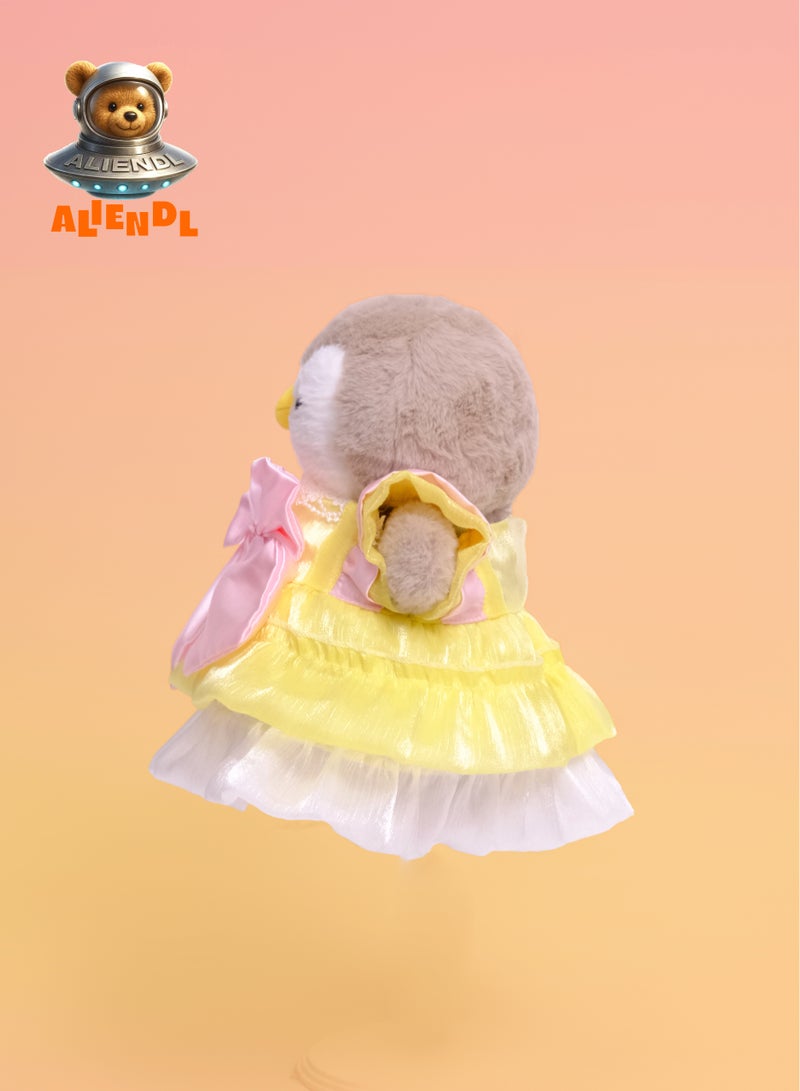 ALIENDL Gentle Penguin – Plush Penguin Stuffed Animal Toy for Baby Kids, Soft Cute Penguin Dress Doll Gift Set with Removable Clothes & Pouch, Lovely Gift for Kids, Girls & Friends - Image 3