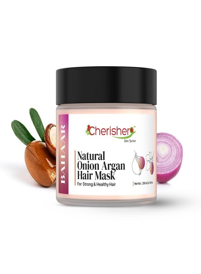 Cherisher Bahaar Onion Argan Hair Mask for Damaged Hair, Frizzy Hair & Hair Growth | Nourishes, Repairs & Reduces Hair Fall | Deep Conditioning Treatment | Suitable for All Hair Types, 250 millilitre - Image 2