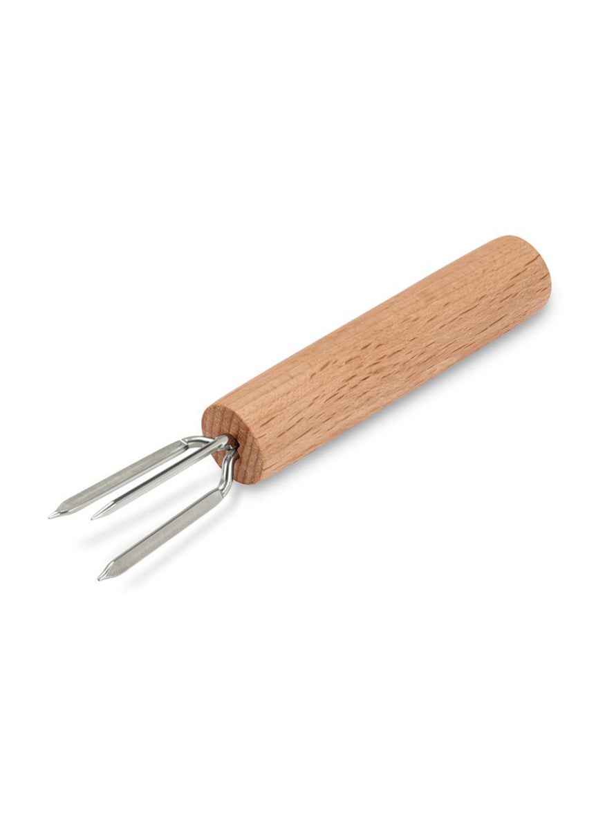 Tchibo - 8pcs Corn Holders for Corn on the Cob, Tan/Silver - Image 1