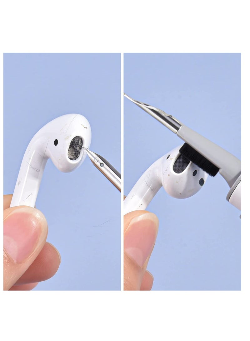 Contex Cleaner Kit for Airpods 3 in 1 Multi Function Cleaning Pen for AirPods Pro Portable Cleaning Tools Compatible with Lego Huawei Samsung MI Earbuds and Other Earphones - Image 3