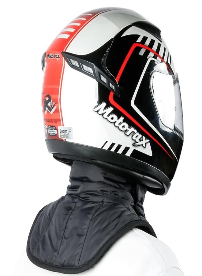 mjmoto Winter Thermal Neck Scarf - Motorcycle Face Mask and Windproof Cycling Balaclava for Men and Women - Waterproof Chest Neck Warmer with Full Face Coverage and Breathable Fabric (Black-Short) - Image 3