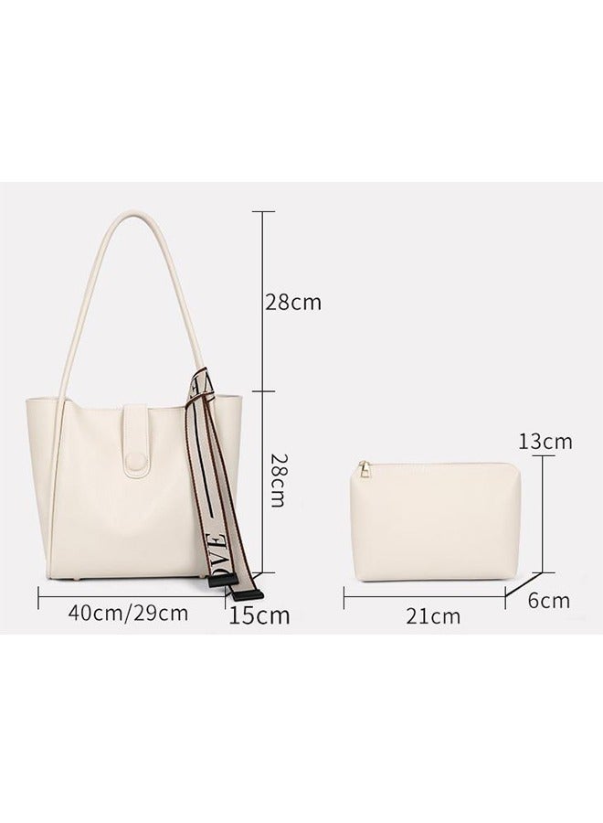 Large Capacity Fashion Handbag - Faux Leather Crossbody Bag - Fashion Travel Shoulder Bag For Women - Durable PU Material, Suitable For Many Occasions Brown  - Image 5