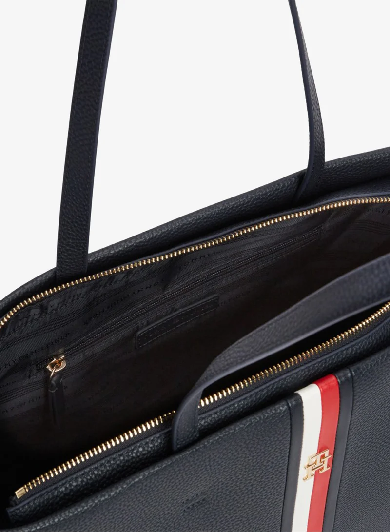 Tommy Hilfiger  Essential Corporate Global Stripe Tote Bag for Women | Best Price UAE
