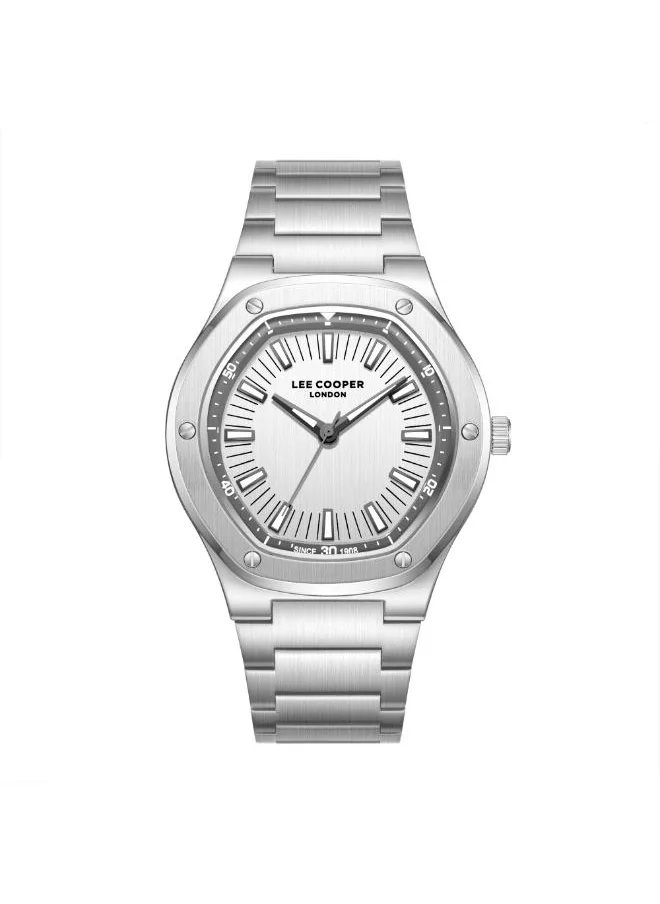 Lee Cooper Men's Analog Display Watch With Silver Metal Strap - LC08145.330