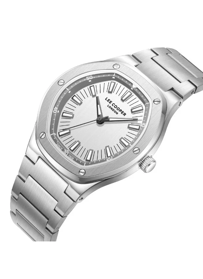Lee Cooper Men's Analog Display Watch With Silver Metal Strap - LC08145.330