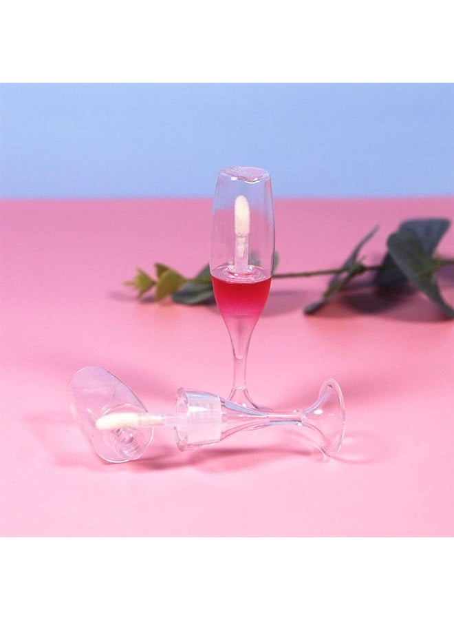COSIDEA 25 PCS wineglass shaped lip gloss tube cute lipgloss container tubes 5ML (Red) - Image 3