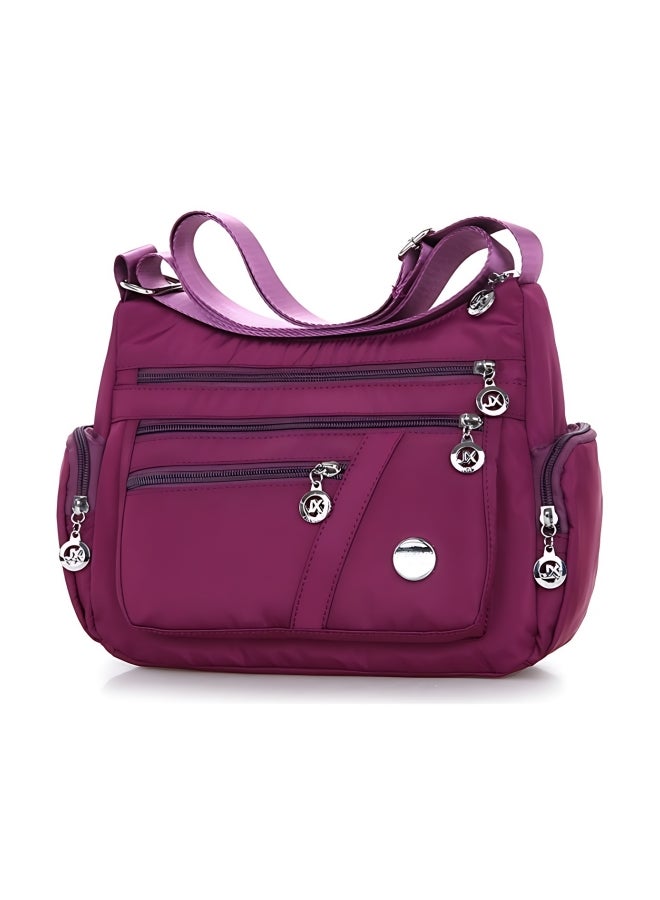 Women's Multi-pocket Shoulder Bag, Ladies Large-capacity Crossbody Bag Sling Bag Side Bag Carry Bag, Lightweight Nylon Material Satchel Bag Phone Bag Tourist Bag Shopping Bag - Image 1