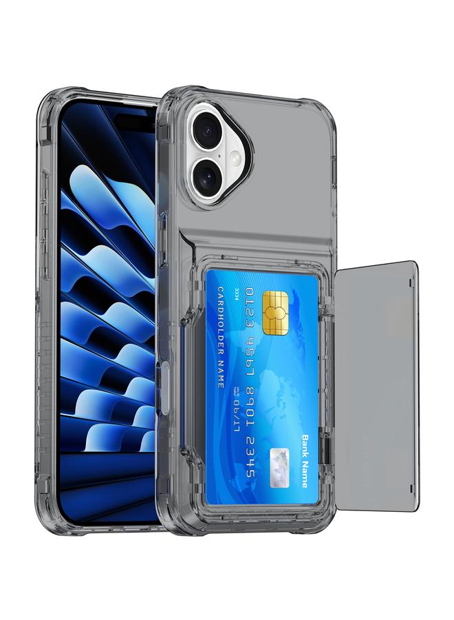 اس-توب جراب لهاتف iPhone 16، جراب هاتف شفاف للغاية مزود بفتحة للبطاقات - Image 3