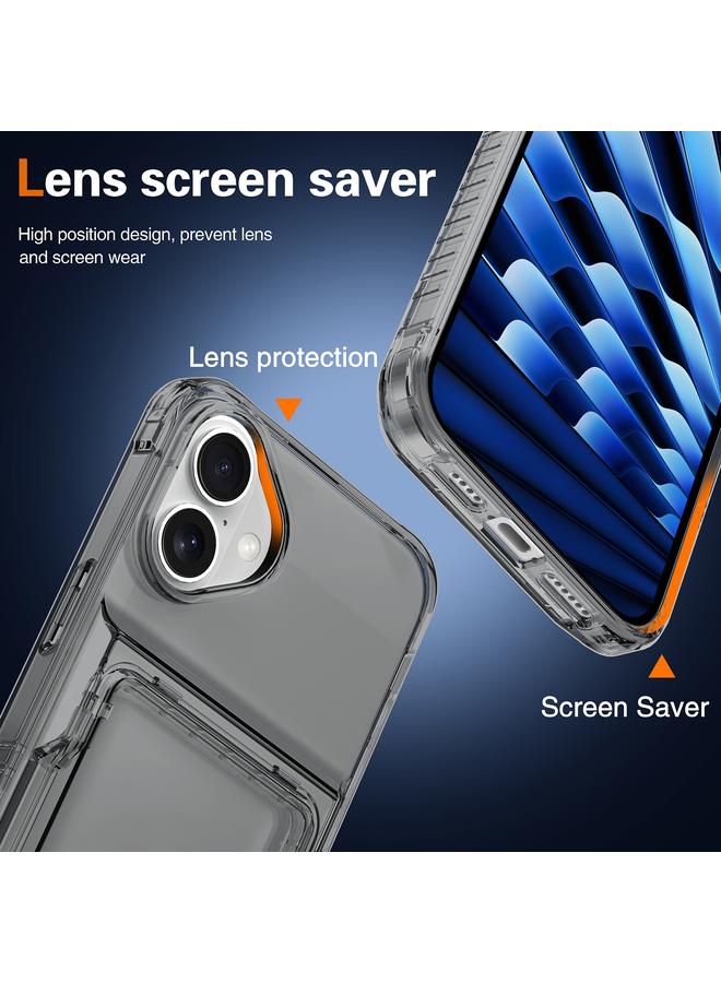 اس-توب جراب لهاتف iPhone 16، جراب هاتف شفاف للغاية مزود بفتحة للبطاقات - Image 4