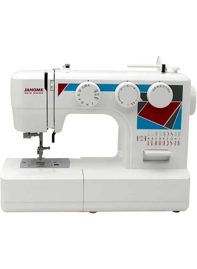 Janome MOD-19 Easy-to-Use Sewing Machine with 19 Stitches, and 5-Piece Feed Dogs - Image 1