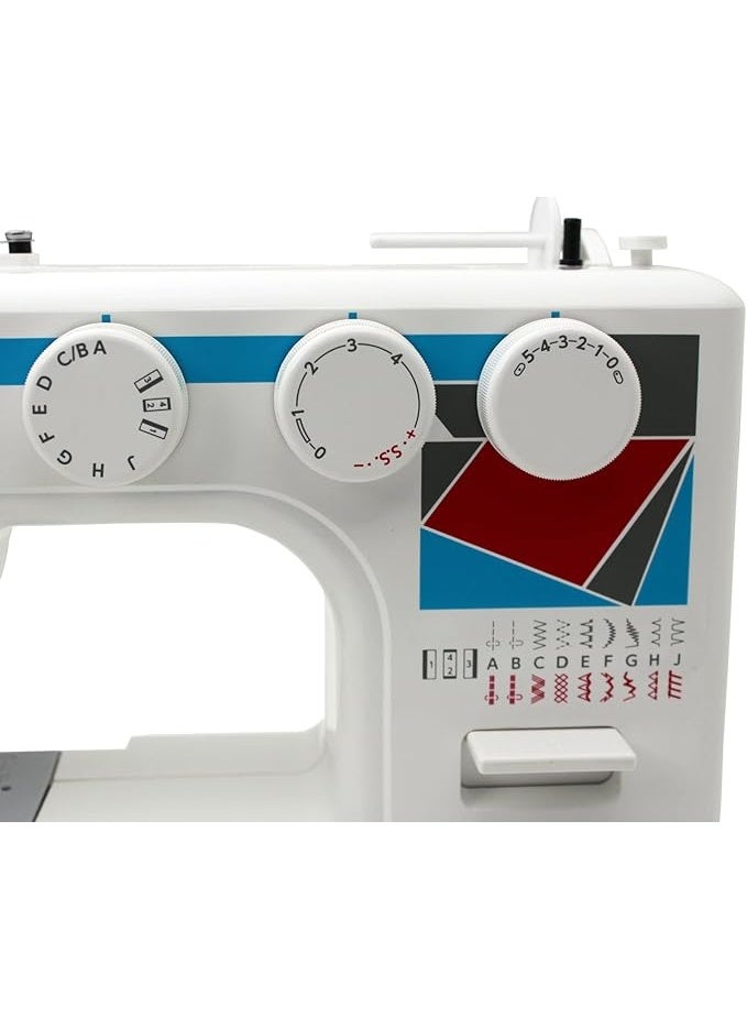 Janome MOD-19 Easy-to-Use Sewing Machine with 19 Stitches, and 5-Piece Feed Dogs - Image 5