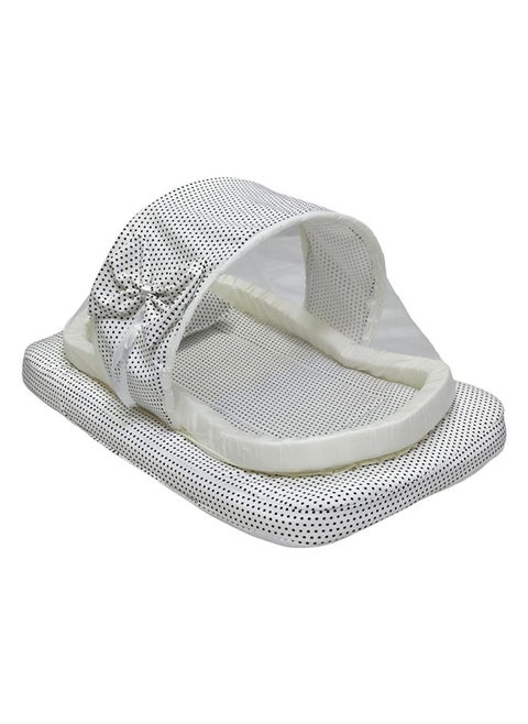 Baby Net Bed With Thick Mattress, Mosquito Net And Neck Pillow, 82 X 50 CM