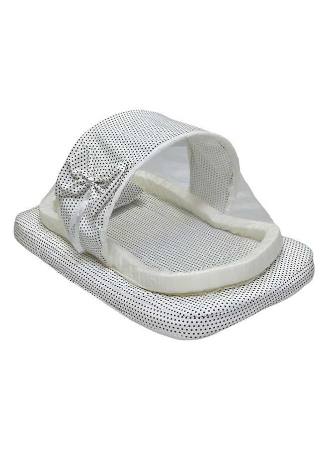 BABYCARA - Baby Net Bed With Thick Mattress, Mosquito Net And Neck Pillow, 82 X 50 CM - Image 1