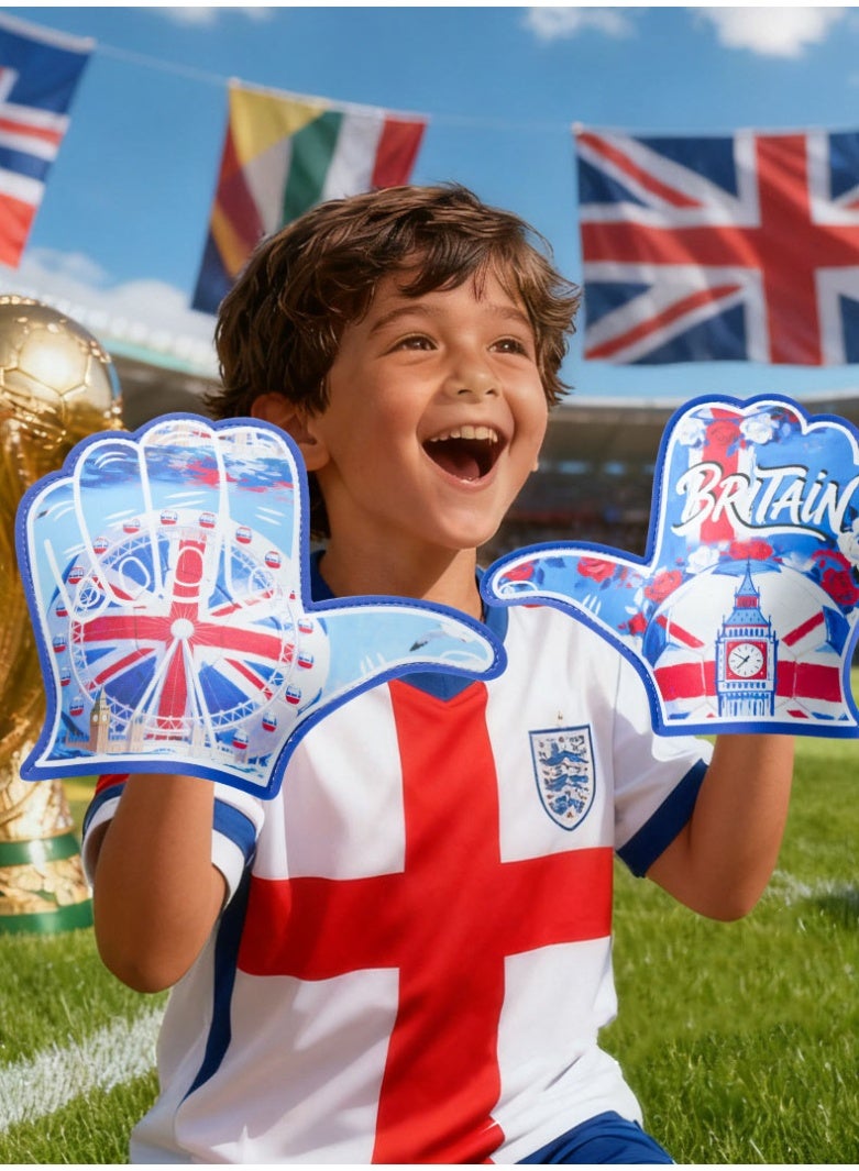 HOMESTAR 1 Pair of Germany Foam Hand Cheering Gloves, World Cup Cheering Prop, Soccer Game Day Accessories, Stadium Team Cheering Glove For Men And Women, Fan Party Thumb Up Hand, For Football Matches Sports Events Fan Gatherings, One Size Fits All, 22x28cm - Image 4