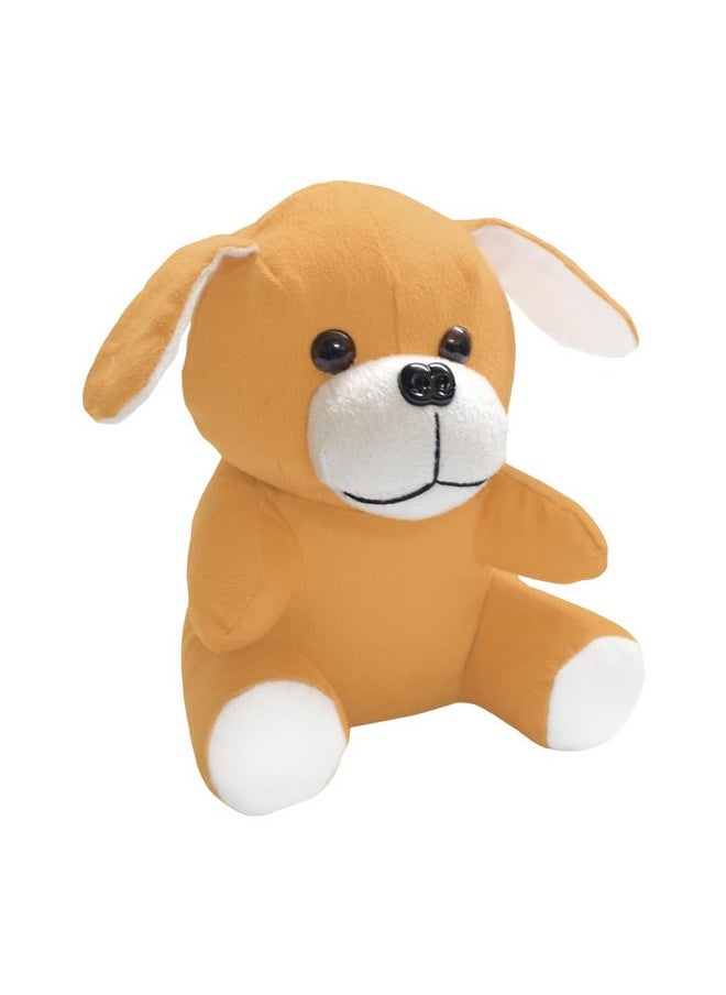ERRECOM Ultra Cute Adorable Dog Stuffed Animal Soft Toy for Both Kids and Adults Perfect for Gifting on Birthdays Diwali Valentines Ideal for Home and Car Decor (Brown) 7 Inches  - Image 2