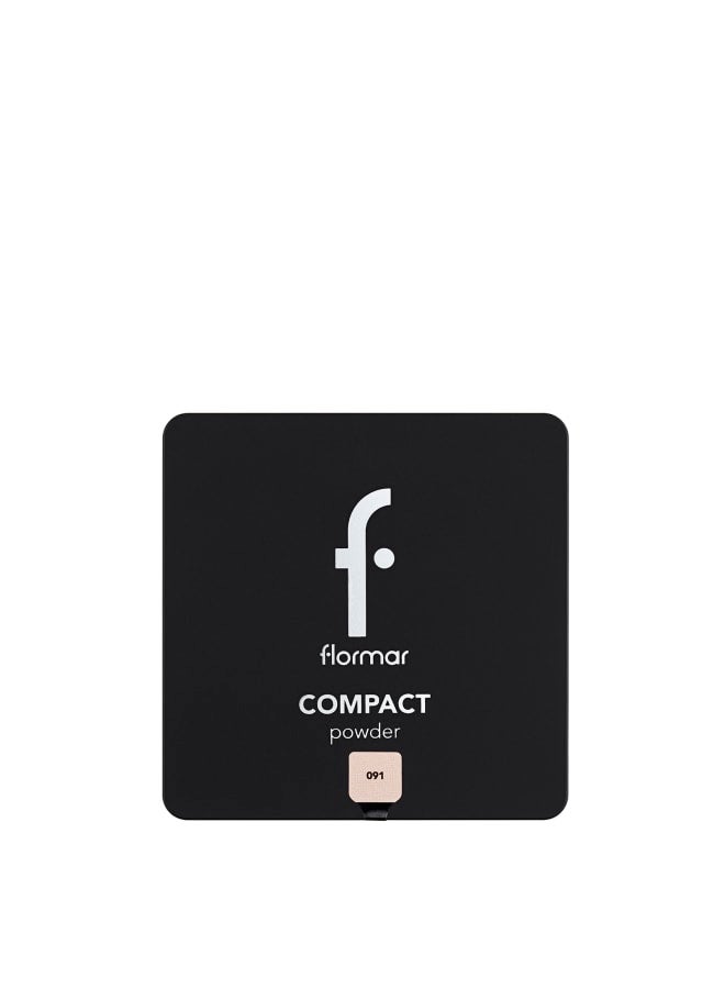 flormar Compact Powder – 091 Medium Cream Rose – Powder Texture, Long-Wear, Smooth, Soft, Buildable 091-MEDIUM CREAM ROSE - Image 2