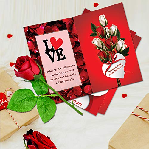 ME  YOU ME & YOU Love Gifts I Love You Heart Teddy with I Love You Card and Rose for Girlfriend, Wife on Valentine's Day - Image 2