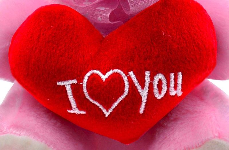 ME  YOU ME & YOU Love Gifts I Love You Heart Teddy with I Love You Card and Rose for Girlfriend, Wife on Valentine's Day - Image 5