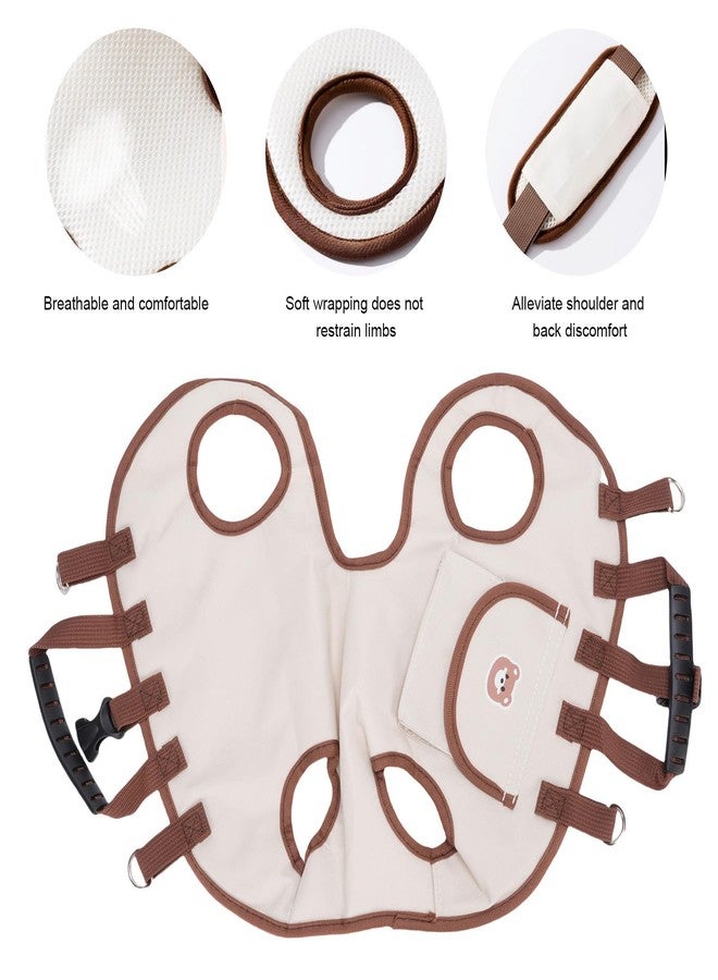 Denash Dog Lift Harness, Dog Carry Sling with Adjustable Strap, Breathable Pet Carrier for Puppy Small Cat (S Size) - Image 3