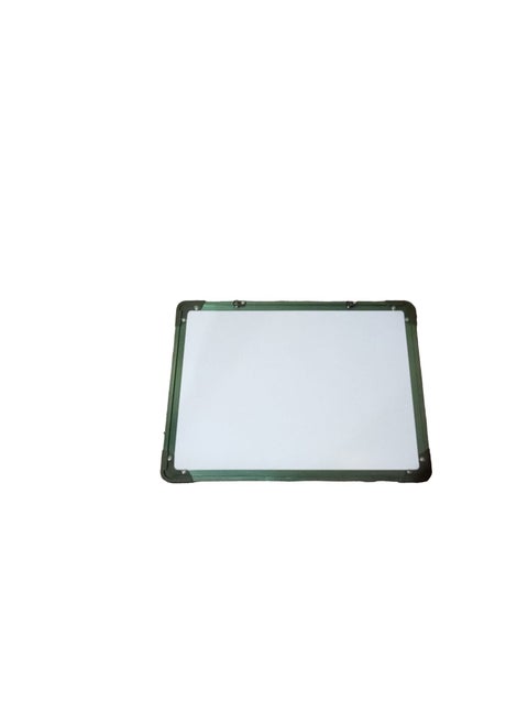 Double Sided Writing White Board Dark Green Frame :40*30 Cm