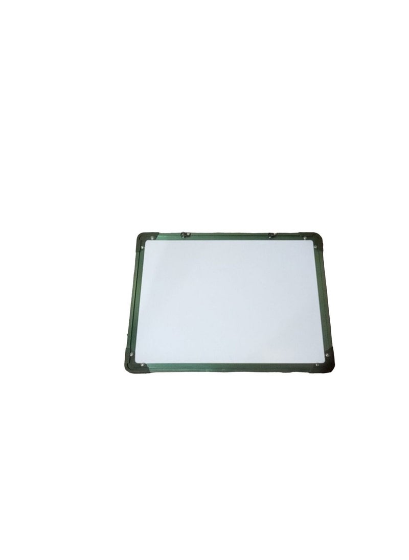 Donia Double Sided Writing White Board Dark Green Frame :40*30 Cm  - Image 1