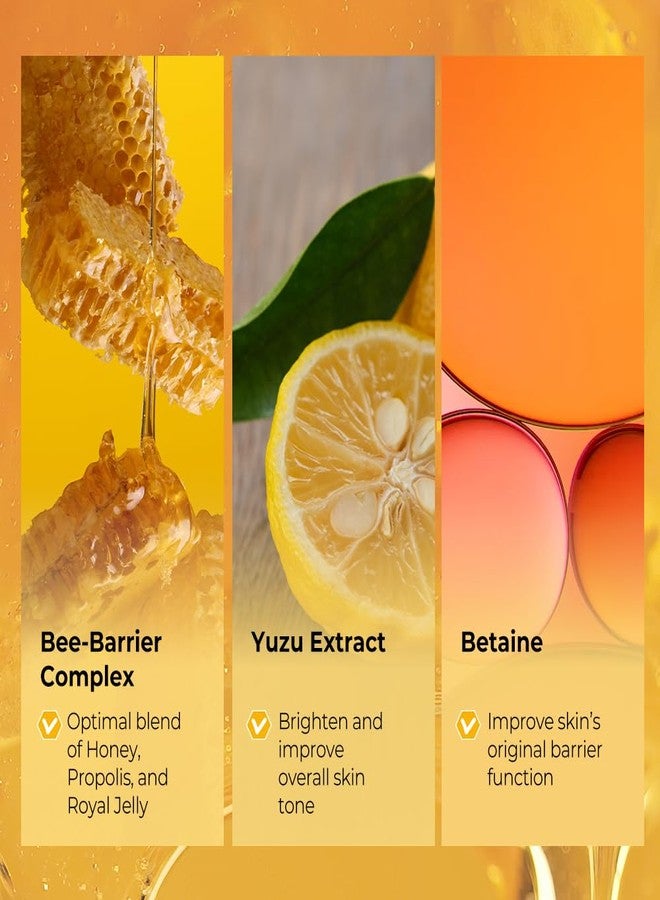 Fraijour Yuzu Honey Essential Toner - Korean Hydrating Facial Toner with Honey, Propolis & Hyaluronic Acid, Boosts Radiance, Smooths Fine Lines, Nourishes Dry Skin, Serum-Like Texture, 8.45 fl.oz. - Image 3