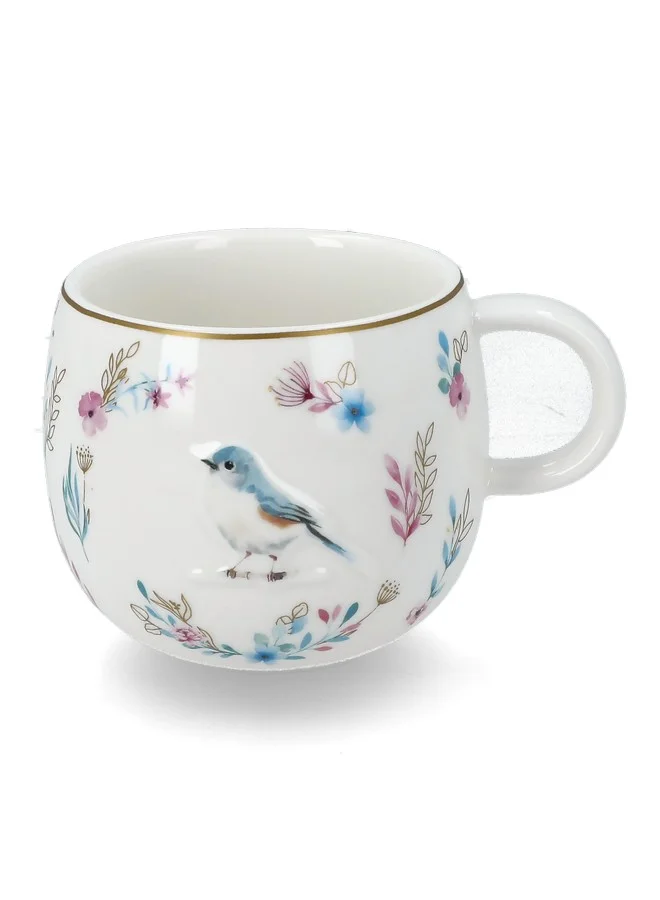 Easy Life Fancy Garden 3D Bird Printed Mug Multicolor 400 ml R1349SA#FG04