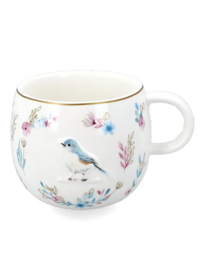 Easy Life Fancy Garden 3D Bird Printed Mug Multicolor 400 ml R1349SA#FG04