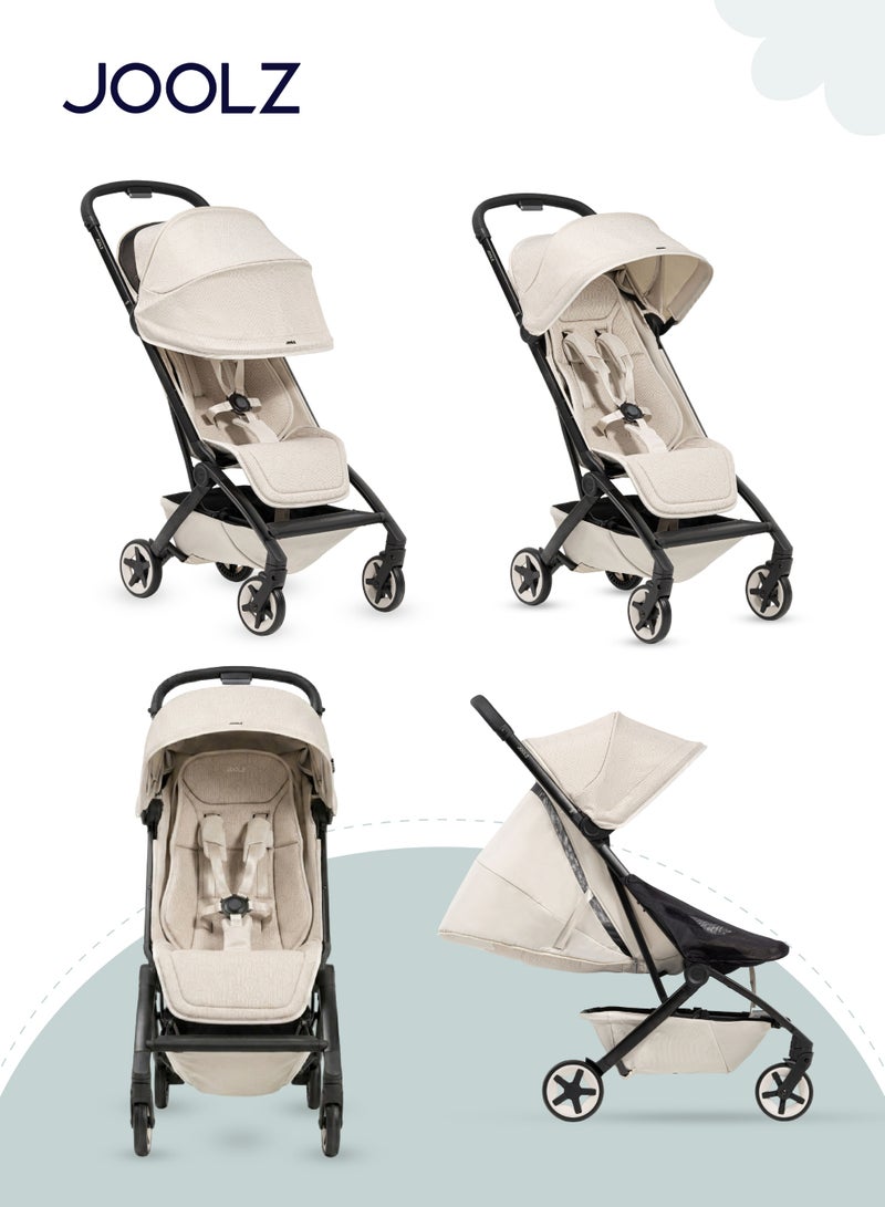 JOOLZ Compact & Lightweight Baby Stroller | One-Hand Fold | Suitable from Newborn to Toddler | Easy Steering | Airplane Friendly | Ultra-Compact | 44x53x23.5 CM | Calming Beige | 6.2 Kg - Image 5