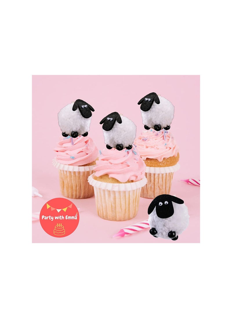 Party with Emma 4PCS Sheep Design Eid Al Adha Cupcake Topper Party Supplies Islamic Muslim Party Decorations Ramadan Eid Eid Al Adha Cupcake Topper Party Decorations Islamic Muslim Party Supplies  - Image 2