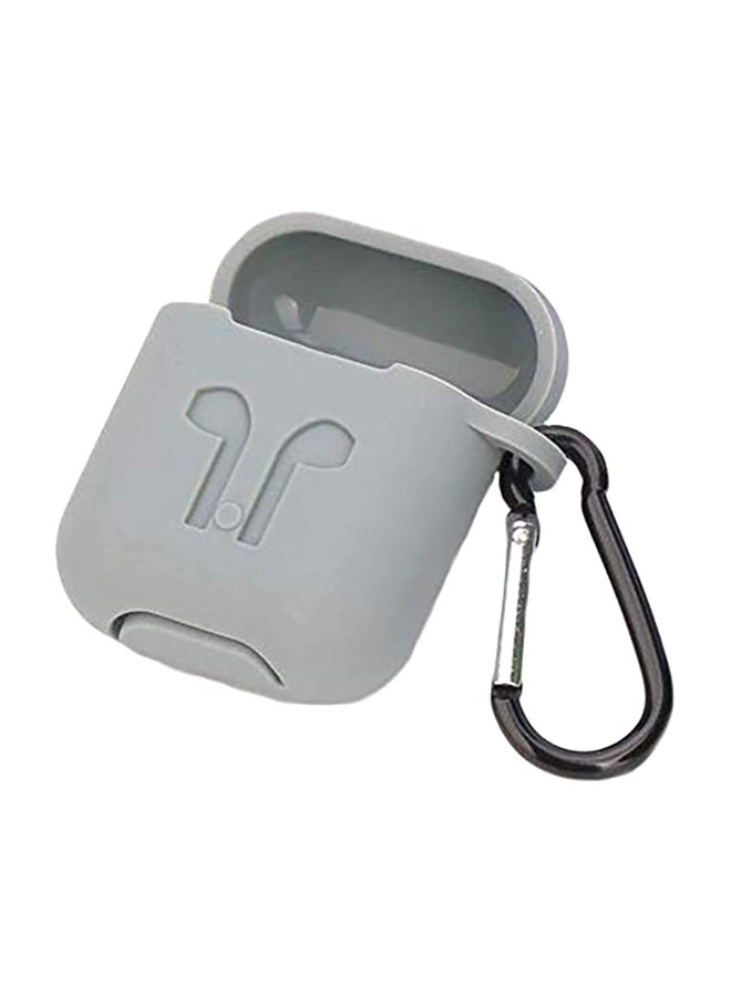 Alyashmac Protective Case Cover With Strap For Apple AirPods Pro Grey - Image 2