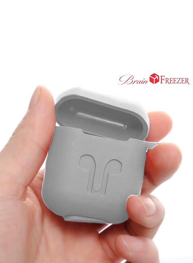Alyashmac Protective Case Cover With Strap For Apple AirPods Pro Grey - Image 5