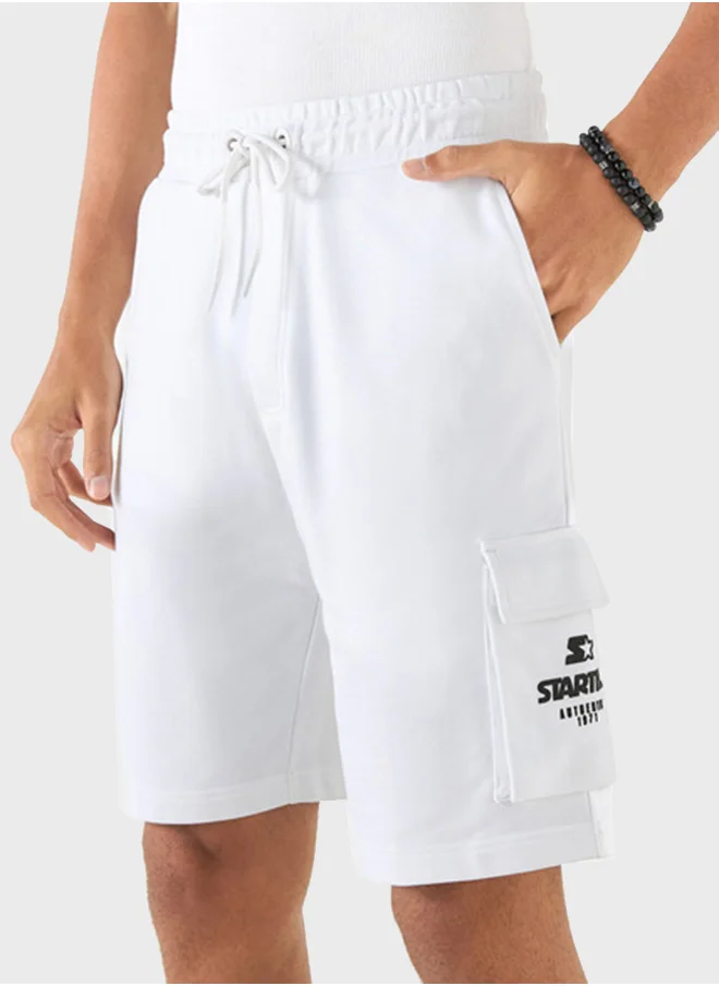 ستارتر Drawstring Logo Printed Shorts