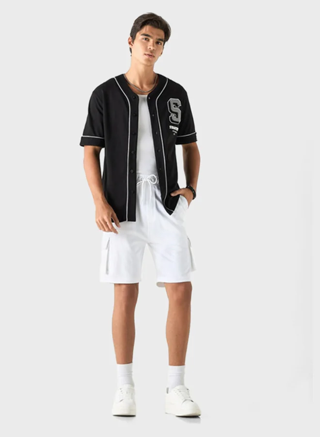 ستارتر Drawstring Logo Printed Shorts