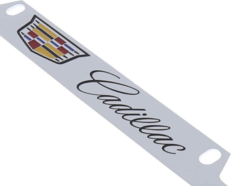 Cadillac إطار لوحة ترخيص من النحاس بتصميم شعار كاديلاك مع تشطيب كروم (4 ثقوب) - Image 4