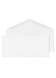 EnDoc 9 Envelopes Letter Size 100 Pack 3 7/8 X 8 7/8 Inch White Business Envelopes With Gummed Seal Return Mailing Envelopes Legal Envelopes For Checks Invoices Statements 24Lb Plain Envelopes  - Image 1