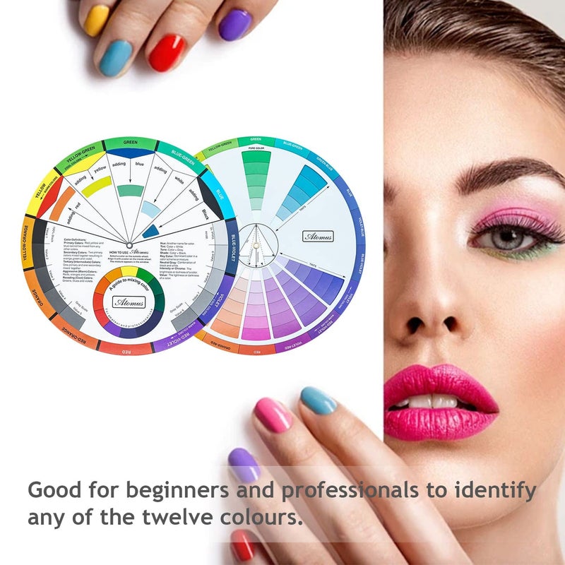 Wigearss 3 Pieces Color Mixing Wheel Package for School Office Learning Guide Art Class Teaching Tool (3 Piseces Different Sizes) - Image 5