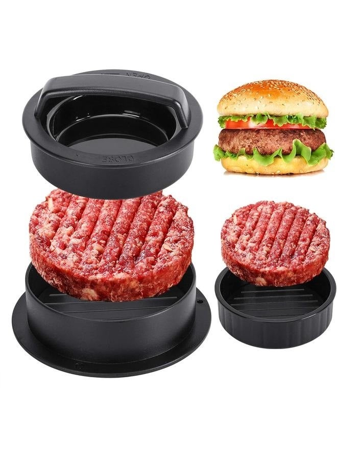 Hamburger Press Patty Maker, Burger Press, 3 in 1 Non-Stick Meat Beef Veggie Hamburger Mold, Kitchen Gadgets to Make Patty for Stuffed Slider BBQ Barbecue Grilling  - Image 2