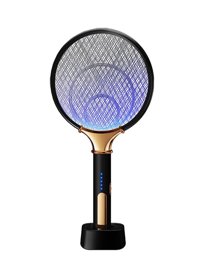 Loquat 2-In-1 Electric Mosquito Swatter Black/Gold 47x23cm  - Image 1