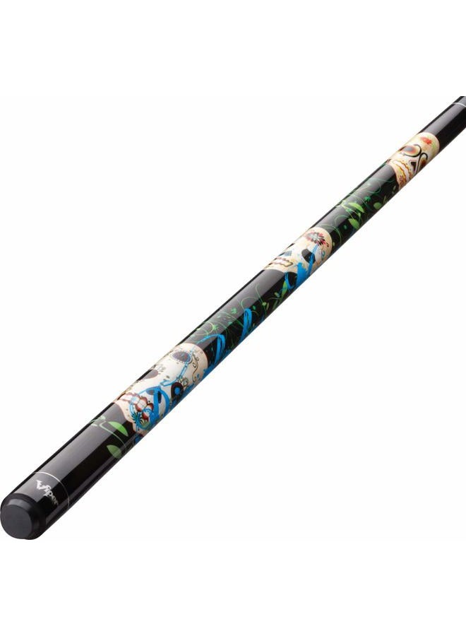 Viper by GLD Products Underground 58" 2-Piece Billiard/Pool Cue, Dia De Los Muertos, 18 Ounce,Black,50-0660-18 - Image 4