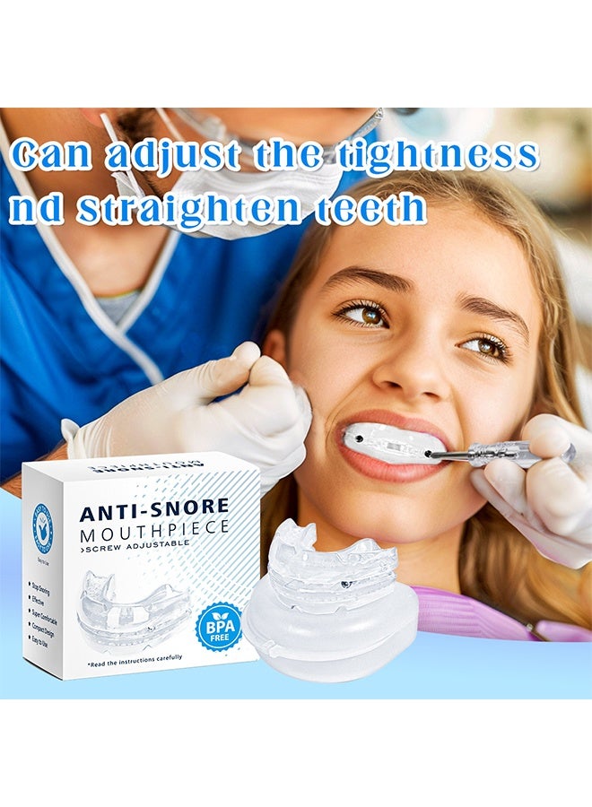 Feimuko Anti-Snoring Mouth Guard Adjustable Mouthpiece Night Time Teeth Mouthguard Sleeping Bite Guard For Bruxism And Stop Snoring Custom Molding Adjustability, Snoring Reduction Aid For Men And Women - Image 2