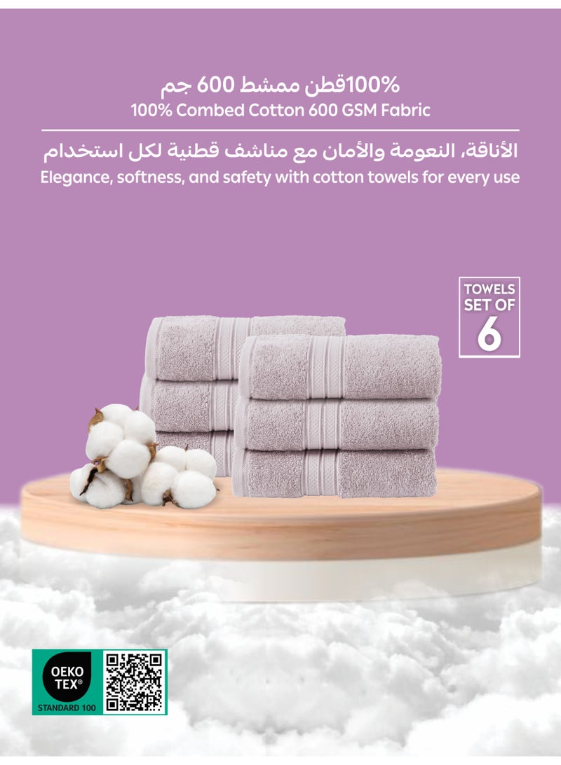 دوناتيلا طقم مناشف يد  قطع قطن مشط  جرام للمتر المربع سريع الجفاف فائق الامتصاص فاخر للاستخدام اليومي والفنادق والمنتجعات الصحية والصالات الرياضية - Image 2