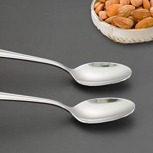 HISSF Teaspoons Stainless Steel 18/0 Tea Spoons 6 Pcs, 6.29 Inches For Home, Kitchen Restaurant, Slilver - Image 2