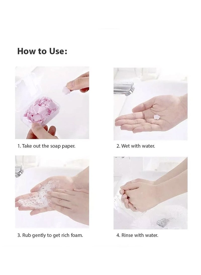 شرائح صابون محمول للسفر والشنطة بالحليب- 100 شريحة - Image 2